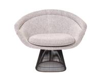 An Upholstered Lounge Chair Height 30 1/4 x width 36 1/2 x depth 25 inches. — AFTER WARREN PLATNER FOR KNOLL