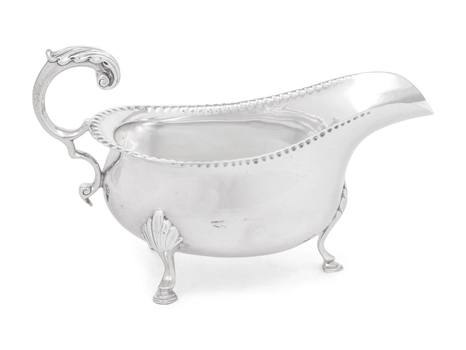 An English Silver Sauce Boat