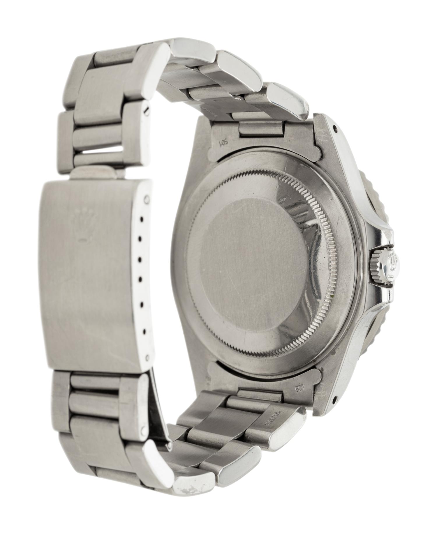 ROLEX, REF. 16760 STAINLESS STEEL GMT MASTER II WATCH