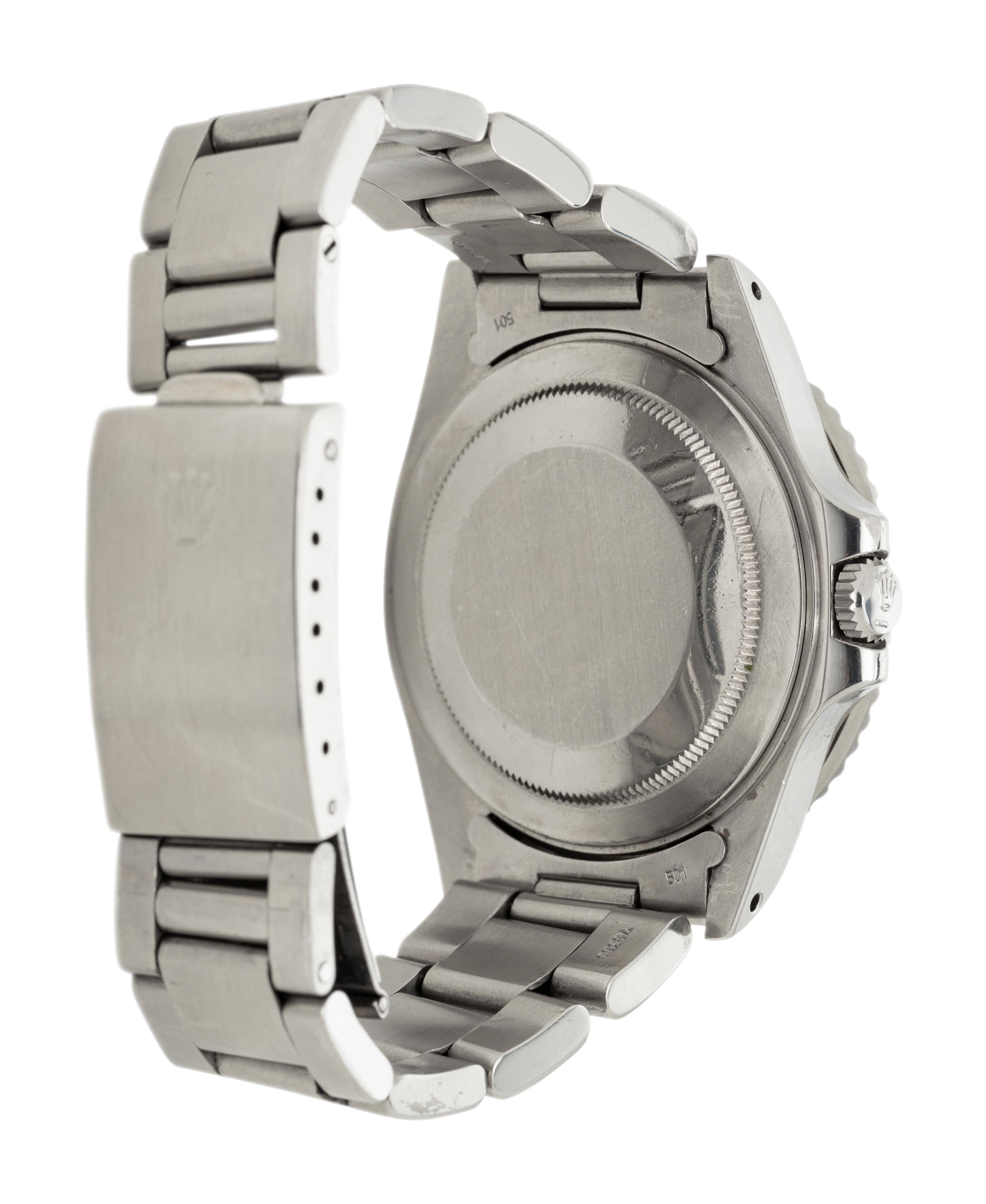 ROLEX, REF. 16760 STAINLESS STEEL GMT MASTER II WATCH