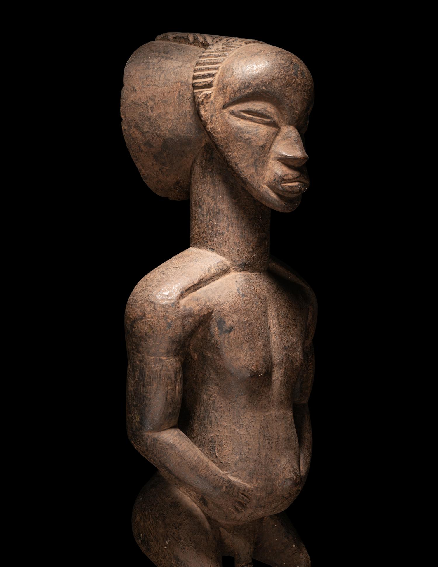 A Luba Wood Figure