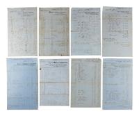 [MICHIGAN]. A group of documents related to Michigan merchant Asa Kingsbury, including:
