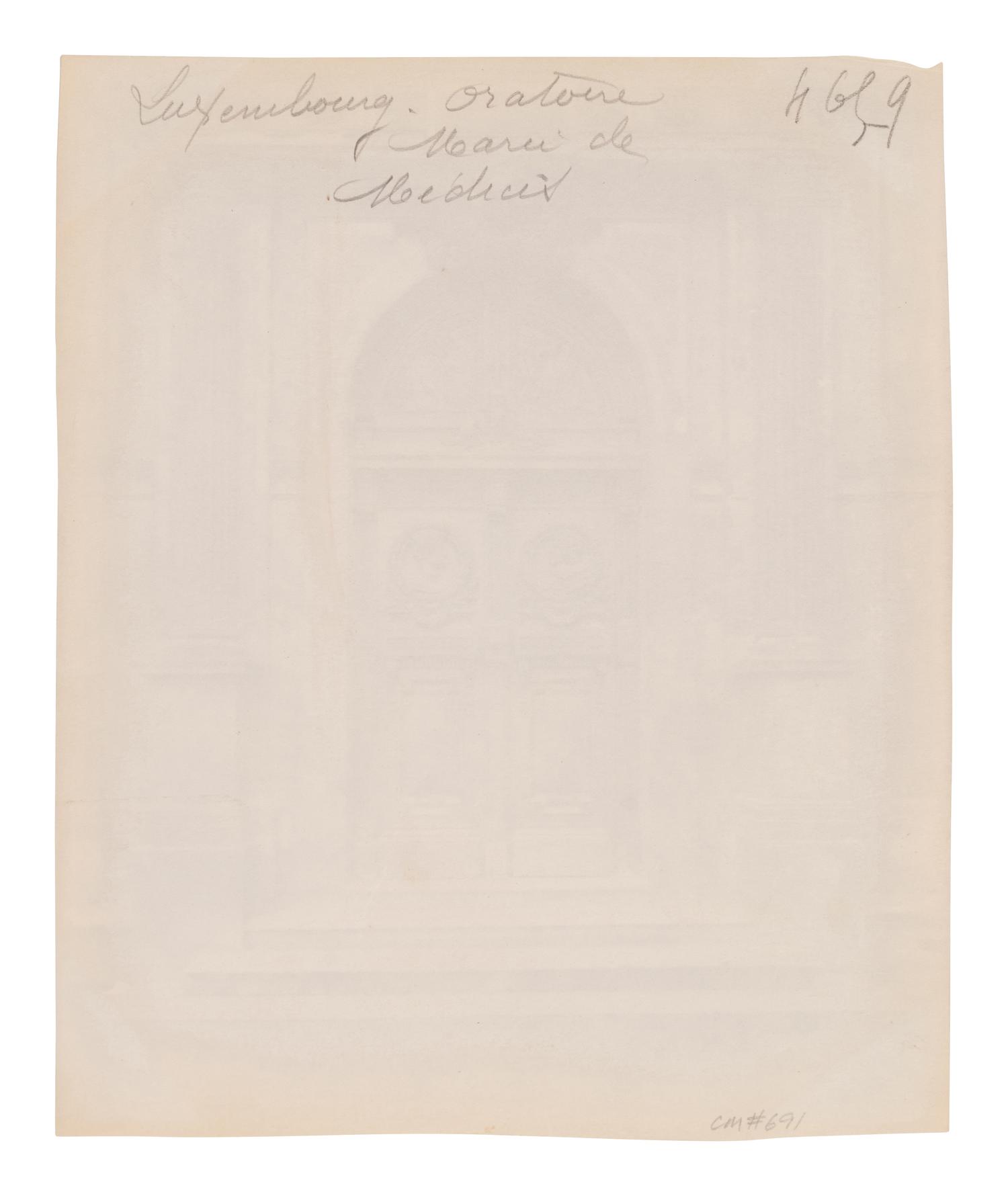 A group of four photographs ( Ètampes - maison de Diane de Poitiers , 1907; Presbytère de Saint-Sulpice, rue de Vaugirard 50 , 1900; Oratoire Marie de M é dicis, Petit Luxembourg , 1903; Fontaine de Joyeuse, 41 rue de Turenne, 3e arrondissement, 1901)