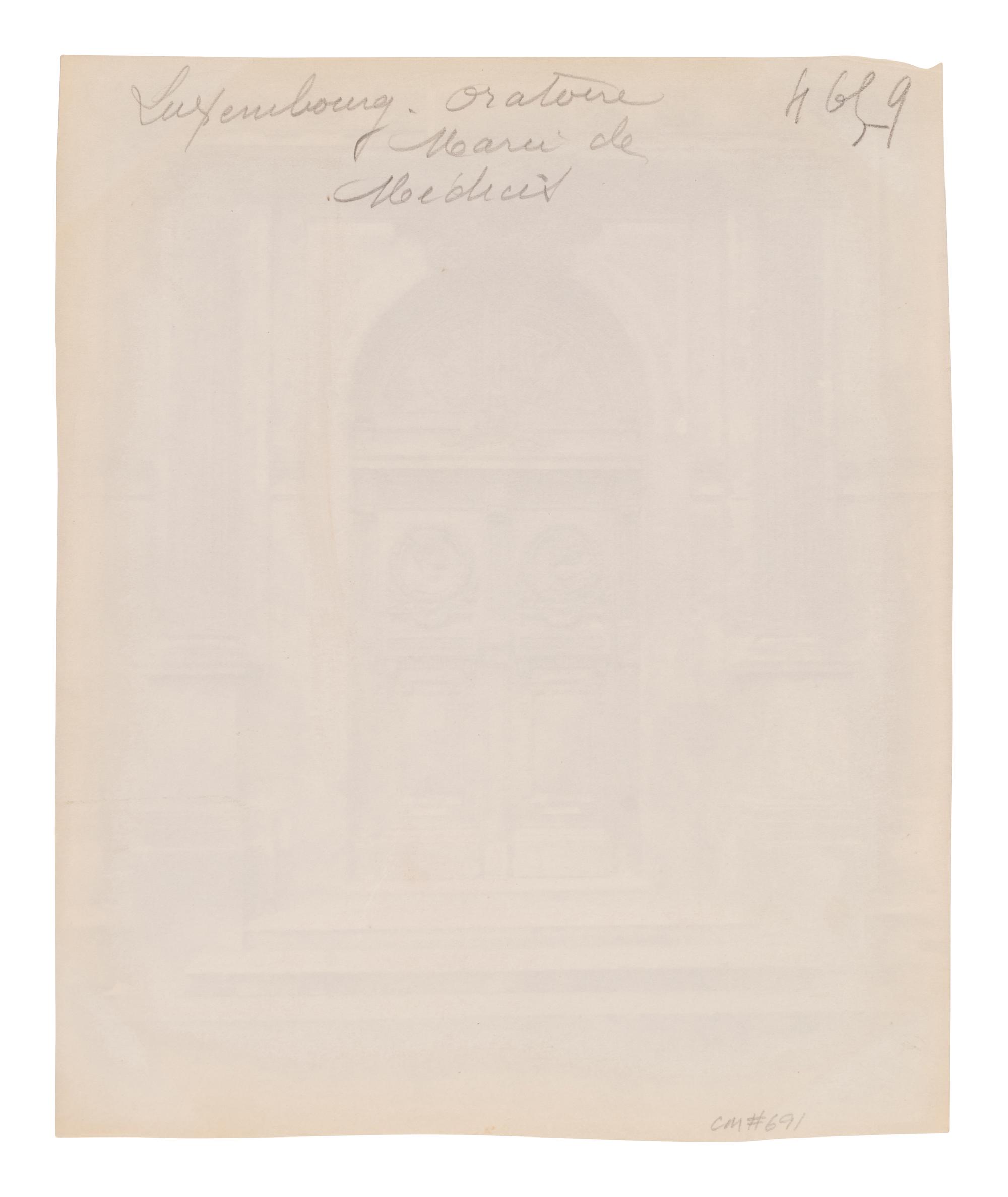 A group of four photographs ( Ètampes - maison de Diane de Poitiers , 1907; Presbytère de Saint-Sulpice, rue de Vaugirard 50 , 1900; Oratoire Marie de M é dicis, Petit Luxembourg , 1903; Fontaine de Joyeuse, 41 rue de Turenne, 3e arrondissement, 1901)