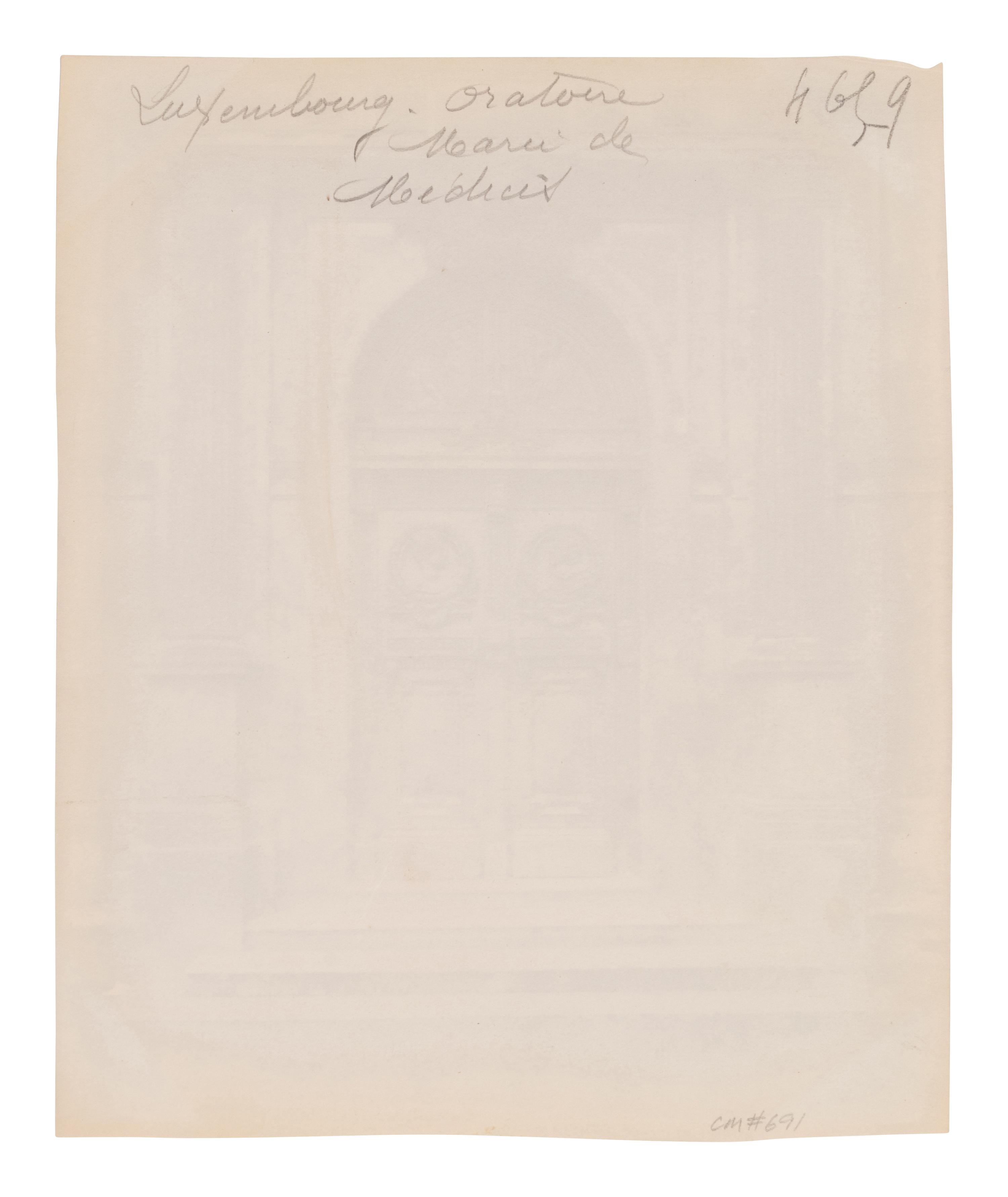 A group of four photographs ( Ètampes - maison de Diane de Poitiers , 1907; Presbytère de Saint-Sulpice, rue de Vaugirard 50 , 1900; Oratoire Marie de M é dicis, Petit Luxembourg , 1903; Fontaine de Joyeuse, 41 rue de Turenne, 3e arrondissement, 1901)