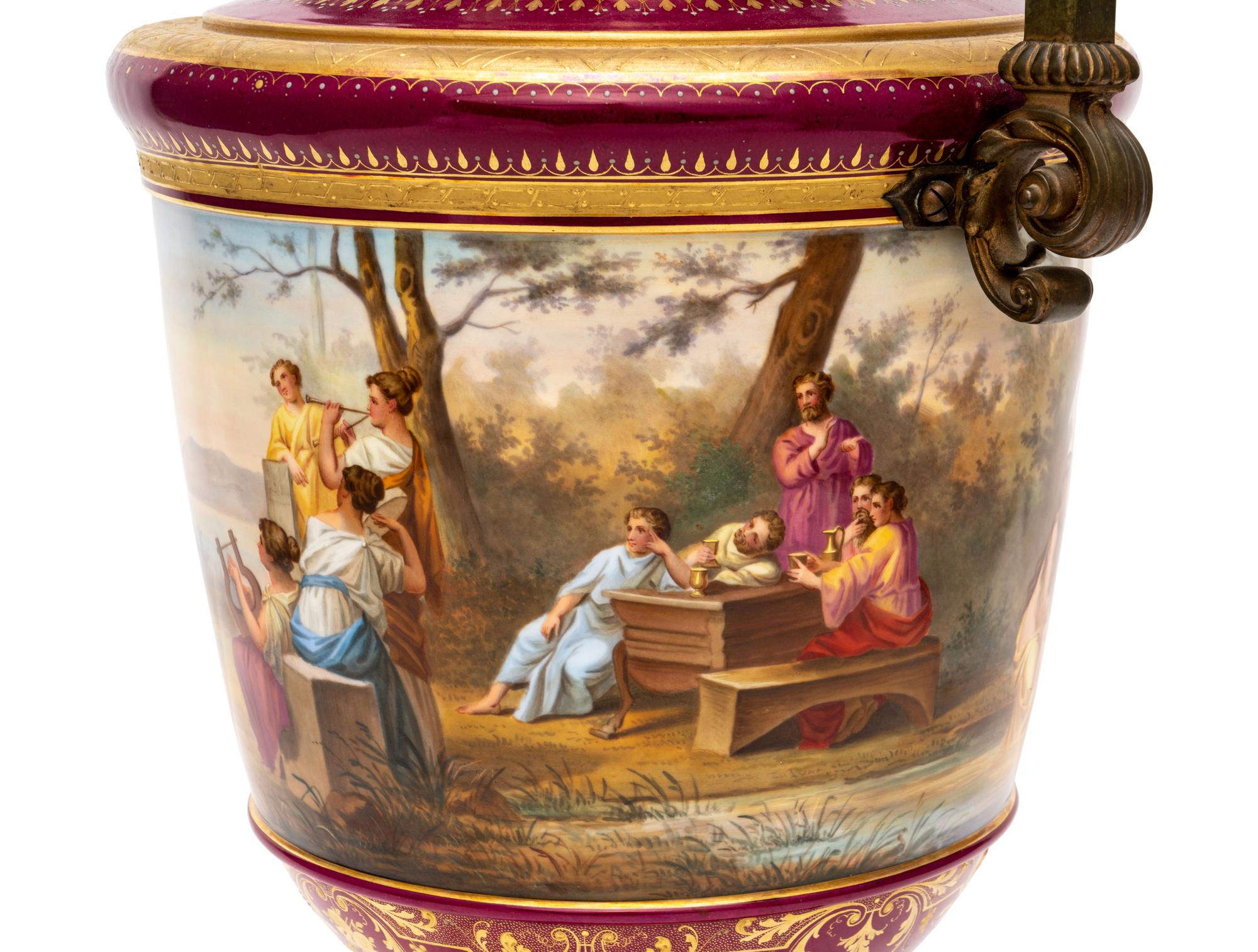 A Vienna Porcelain Urn