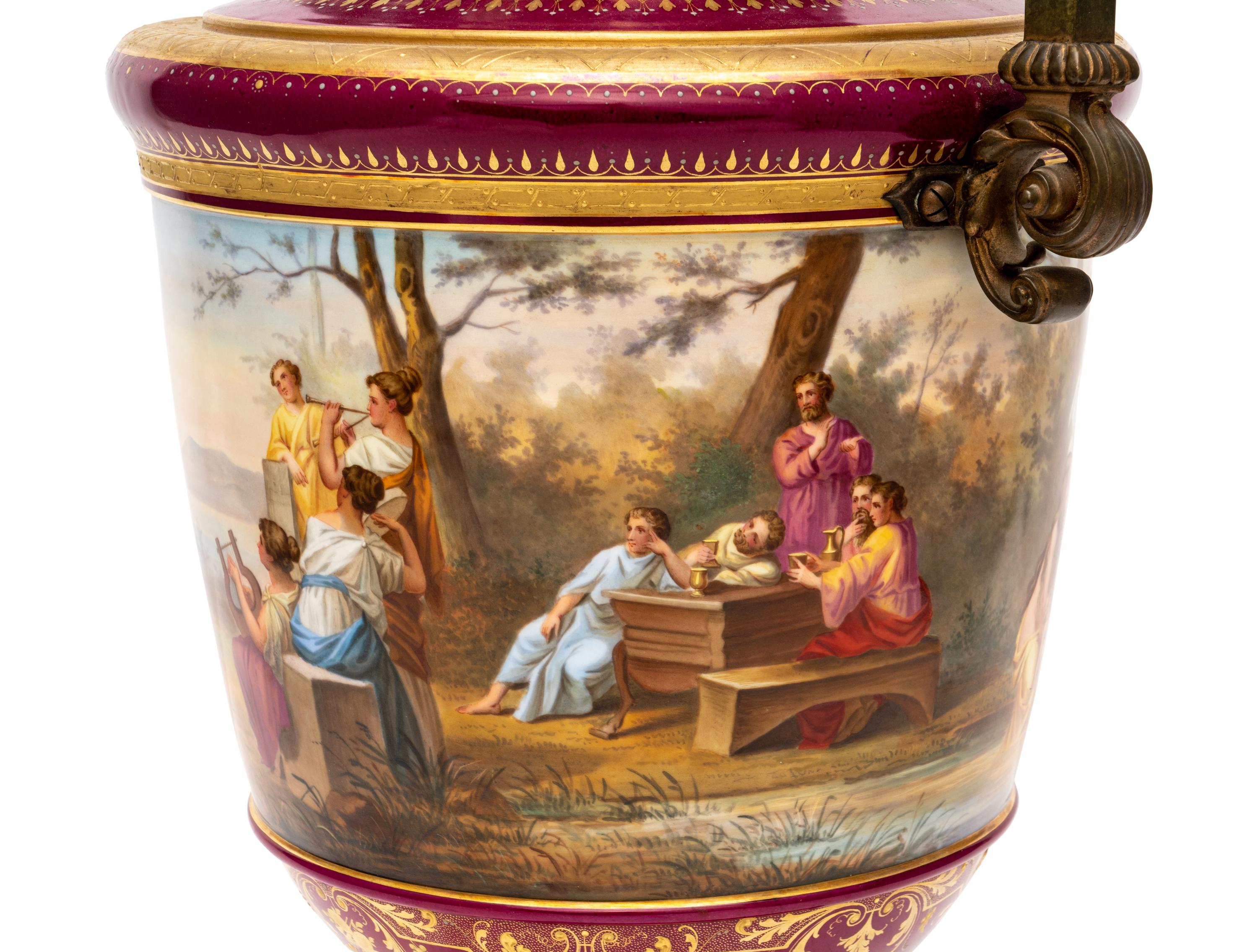 A Vienna Porcelain Urn