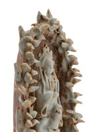 A Chinese Yingqing Glazed Porcelain Guanyin Shrine
