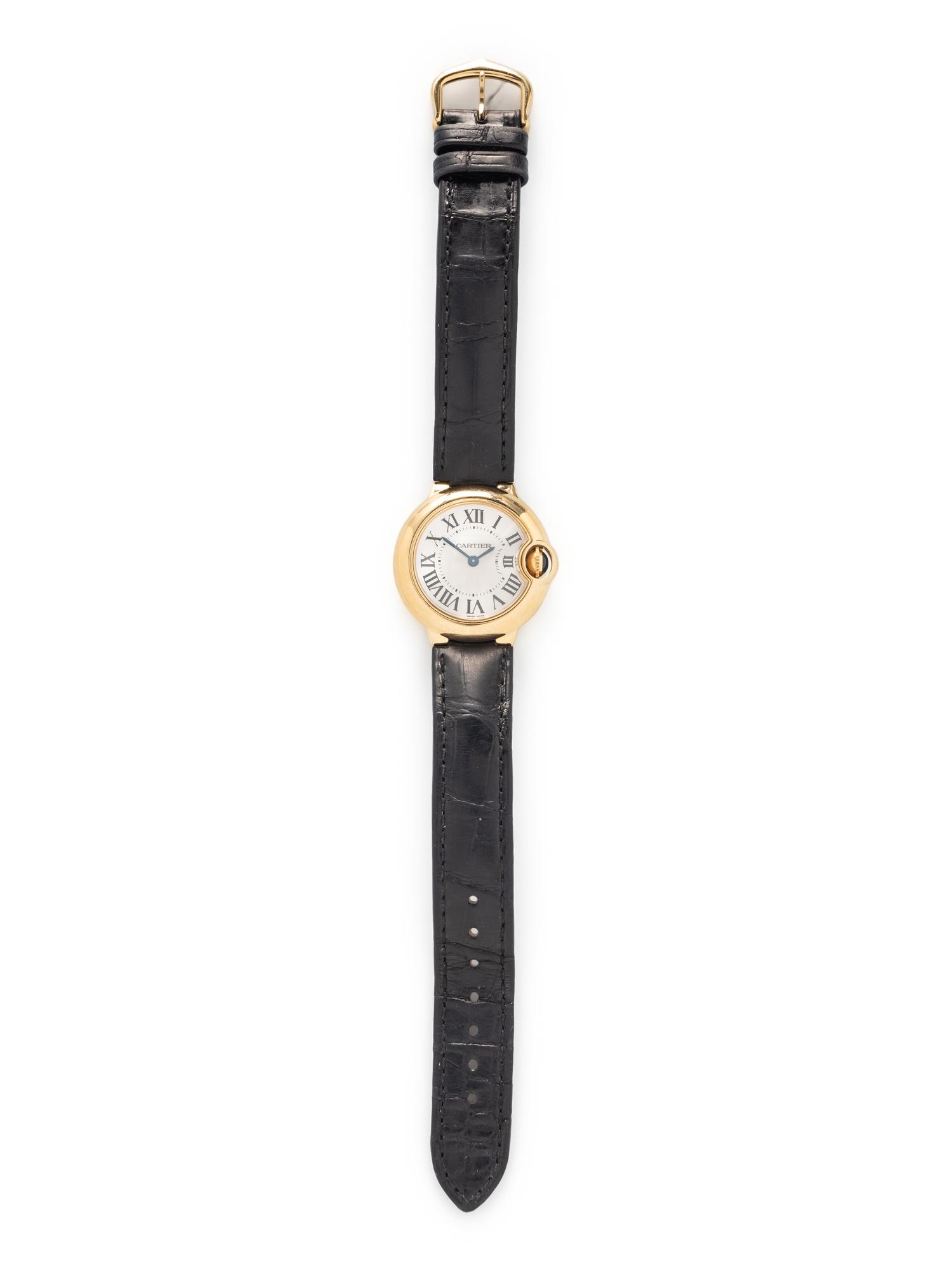 CARTIER, REF. 3006 18K YELLOW GOLD 'BALLON BLEU' WATCH