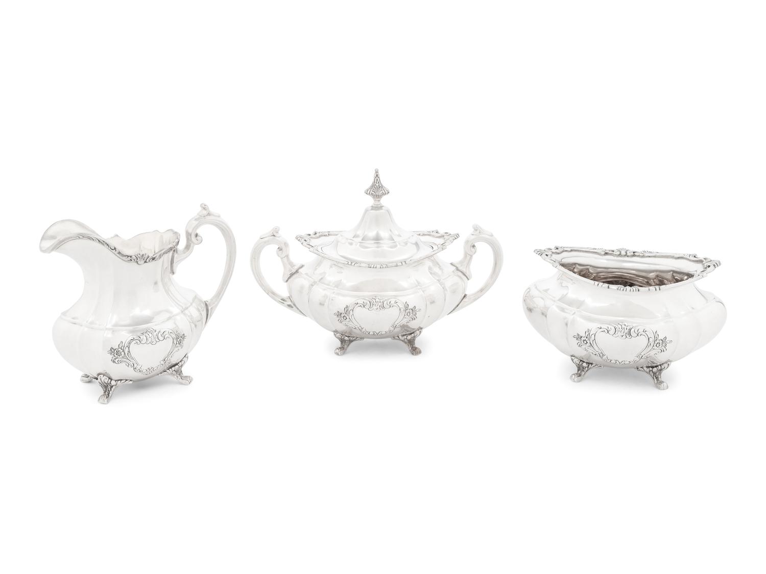 An American Silver Six-Piece Tea and Coffee Service