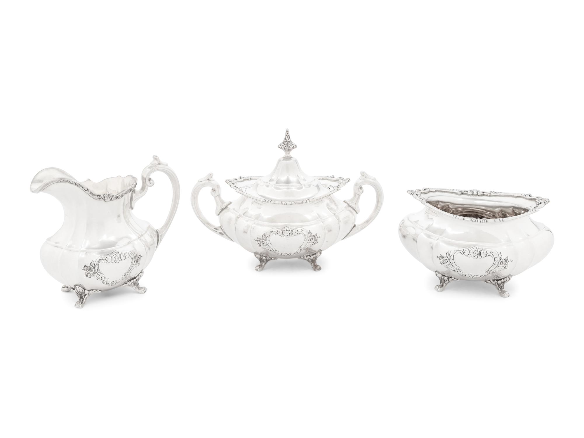 An American Silver Six-Piece Tea and Coffee Service