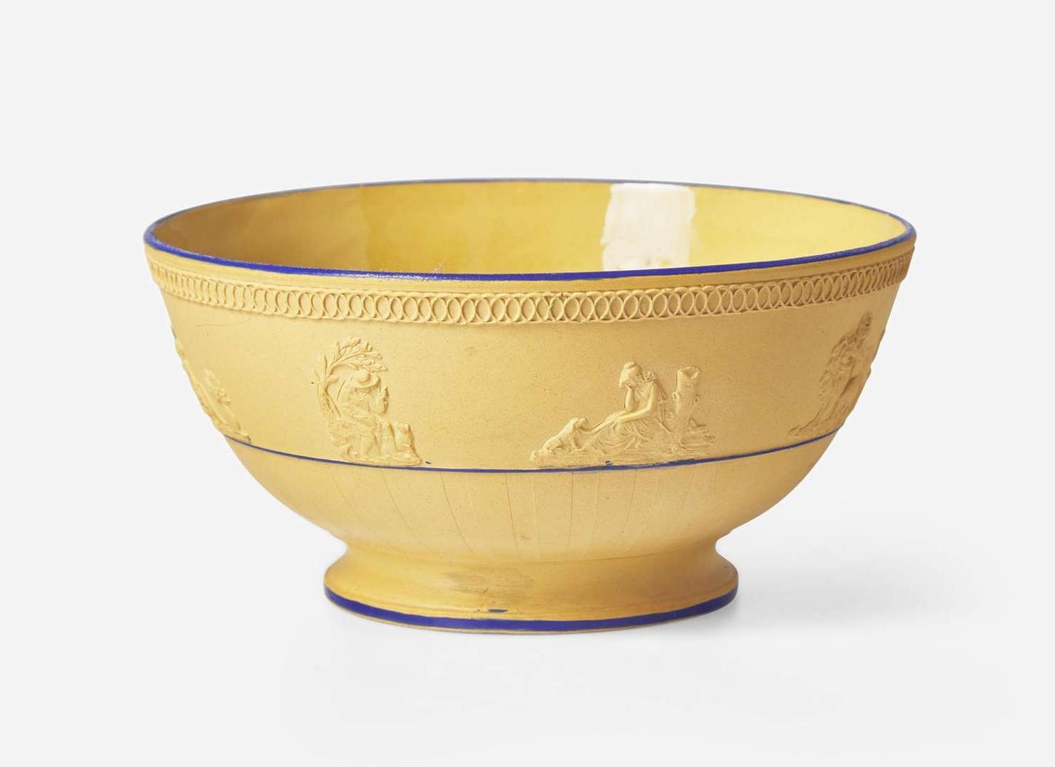 An Elijah Mayer Engine Turned Caneware Bowl, UK, circa 1800