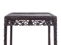 A Chinese Carved Rosewood Side Stand