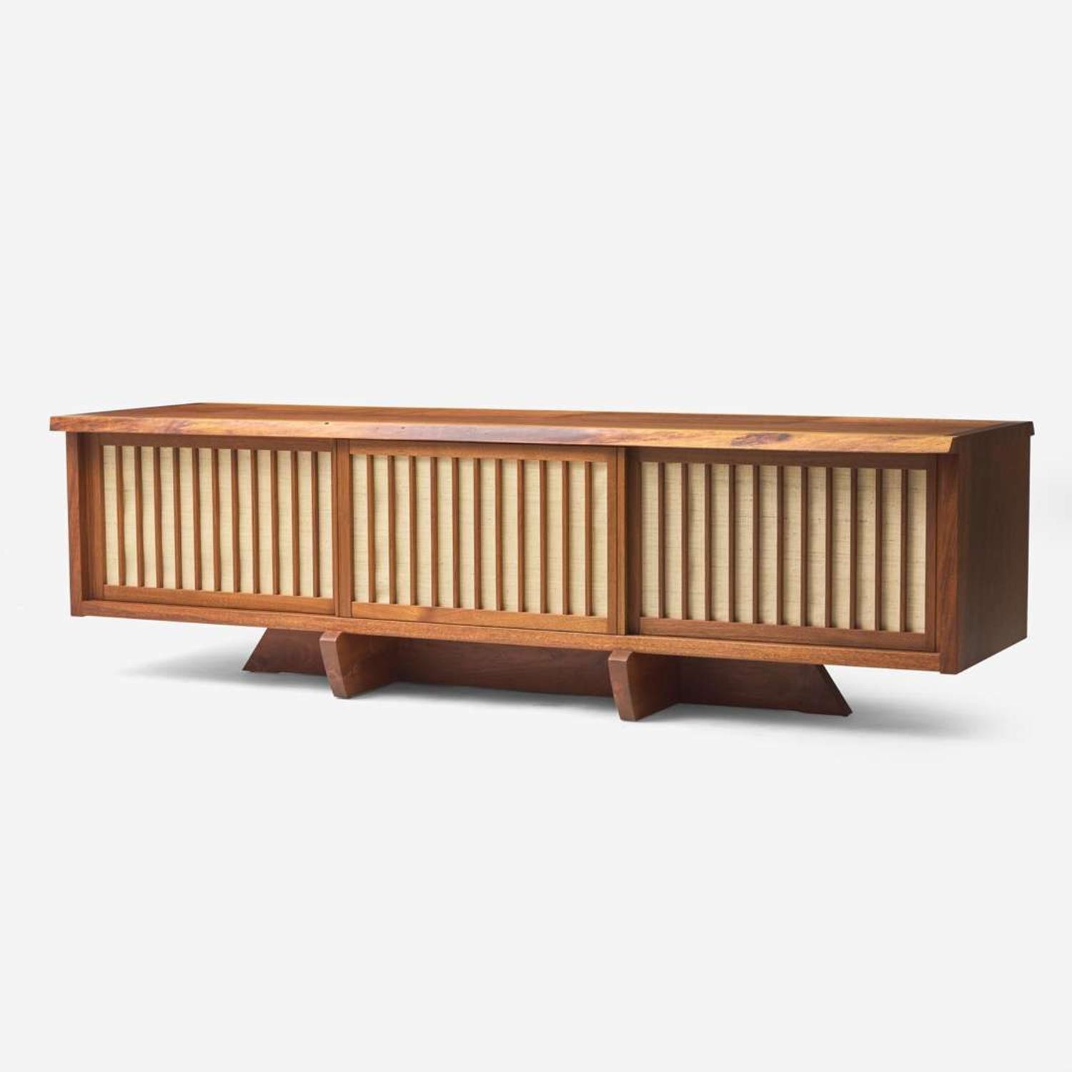 Mira Nakashima (American, b. 1942) Special "Conoid Room Divider" Cabinet, George Nakashima Woodworker, New Hope, Pennsylvania, 2007