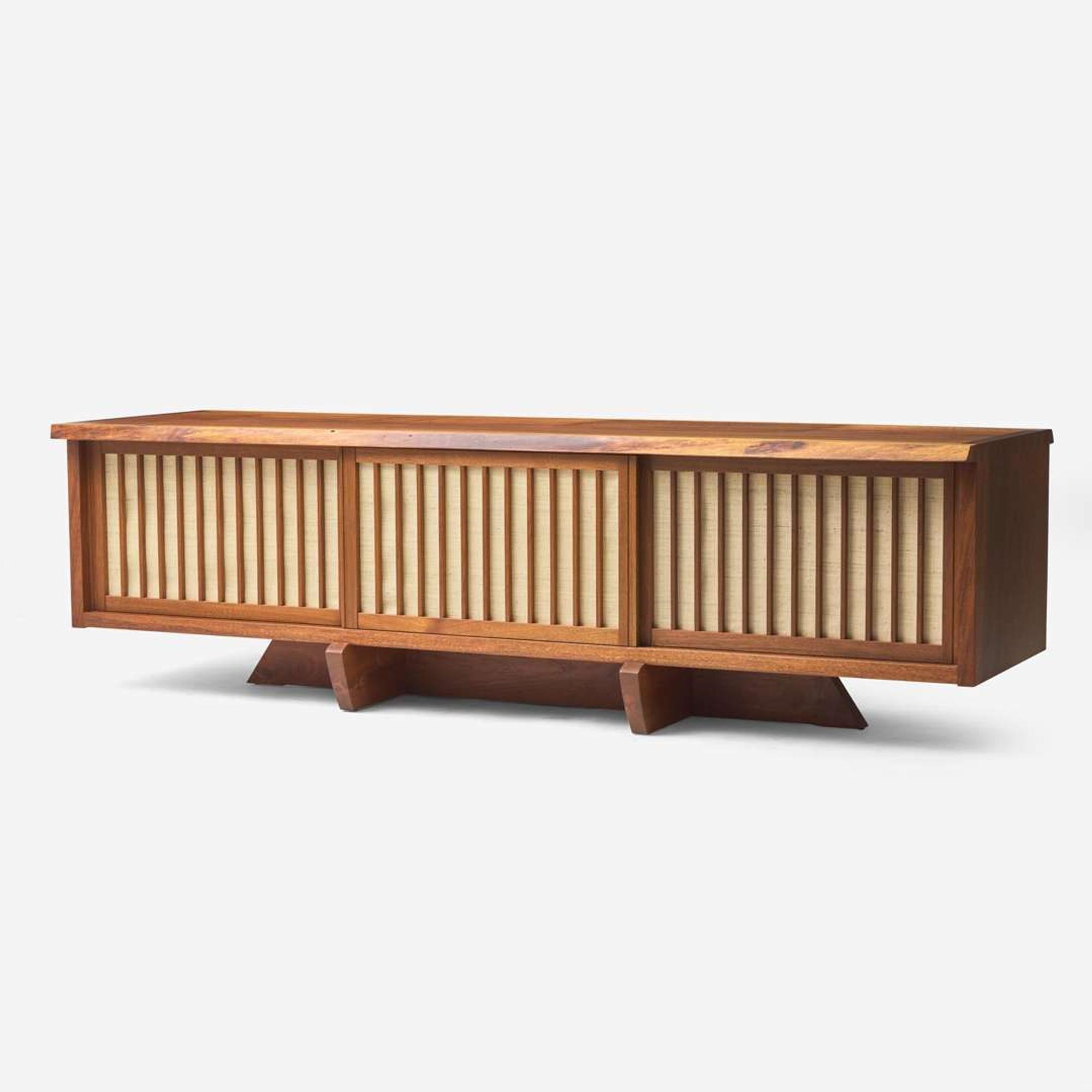 Mira Nakashima (American, b. 1942) Special "Conoid Room Divider" Cabinet, George Nakashima Woodworker, New Hope, Pennsylvania, 2007