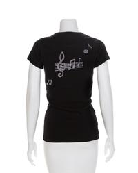 LSO Design Black Leather Corset and 'The Real Diva' T-Shirt, 1990-2000s Corset: No size label; Shirt: Small