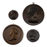Four Bronze Profile Plaques