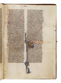 CIRCLE OF WILLIAM DE BRAILES Bible (fragment), in Latin, illuminated manuscript on parchment [England, Oxford, c. 1250–1270