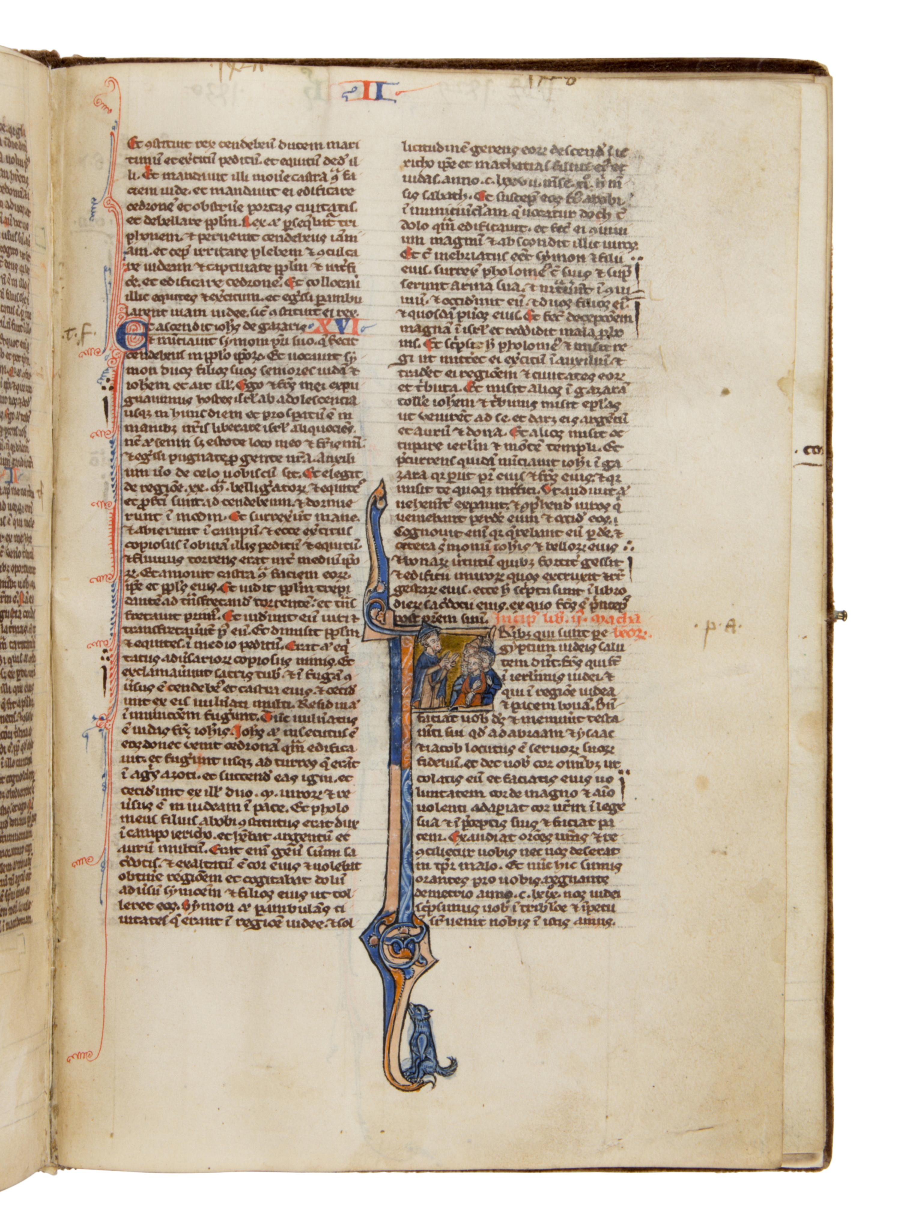 CIRCLE OF WILLIAM DE BRAILES Bible (fragment), in Latin, illuminated manuscript on parchment [England, Oxford, c. 1250–1270