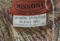 A Missoni Green, Purple and Gold Knit Dress,