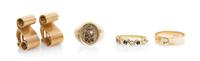 A Collection of Yellow Gold Jewelry, 15.20 dwts.