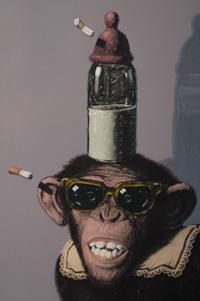Monkey on Stairs