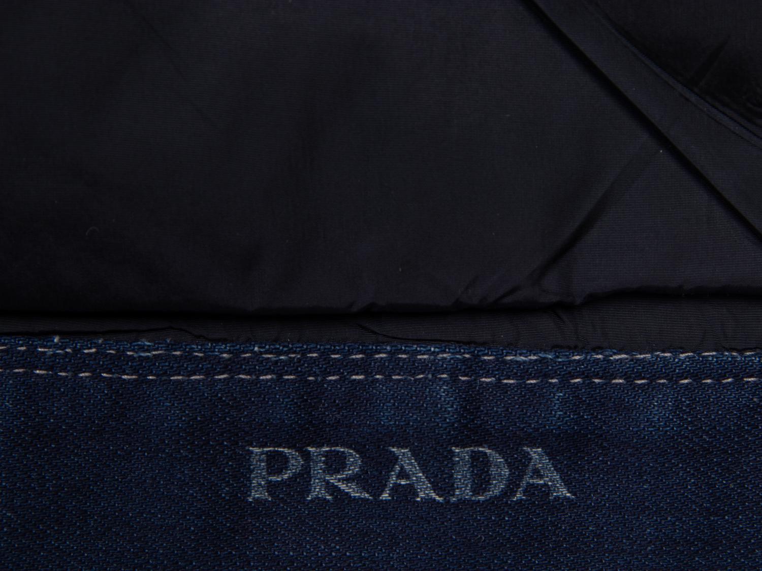 PRADA, FUR & DENIM CROP JACKET