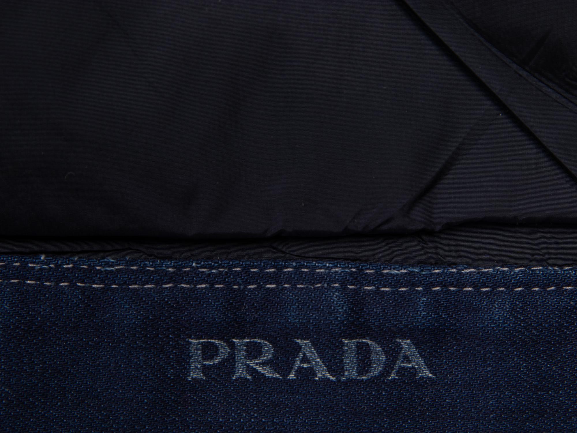 PRADA, FUR & DENIM CROP JACKET