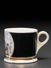 A Horologist's Porcelain Occupational Shaving Mug