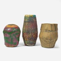 Ed Rossbach (American, 1914-2002) Three Vases, USA, 1987