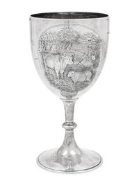 A Large Victorian Silver Chalice of Australian Interest