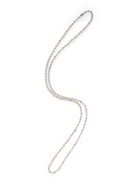 ZYDO, FANCY SHAPED DIAMOND AND WHITE GOLD LONG CHAIN