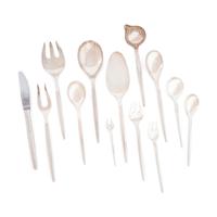 An Anton Michelsen Silver Flatware Set, Retailed by H Nils