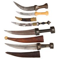Lot of 5 Indo-Persian Jambiya Daggers