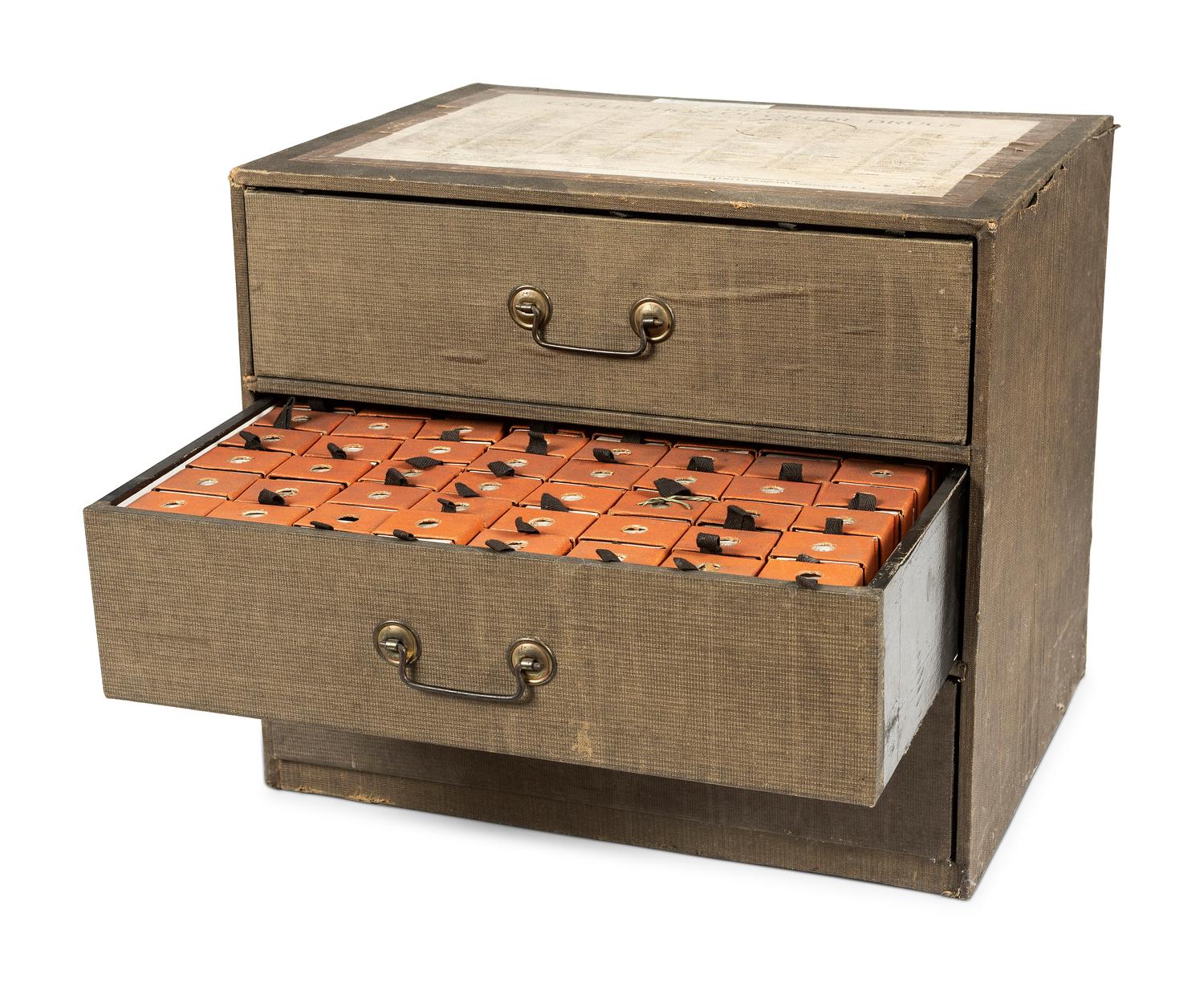 An Eli Lilly's 'Collection of Crude Drugs' Cabinet