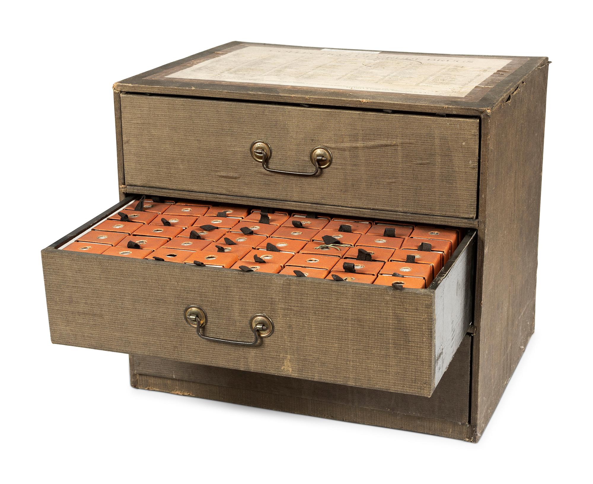 An Eli Lilly's 'Collection of Crude Drugs' Cabinet