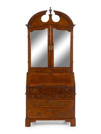A Queen Anne Walnut Secretary Bookcase