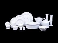 A Bernardaud Limoges Louvre Porcelain Dinner Service