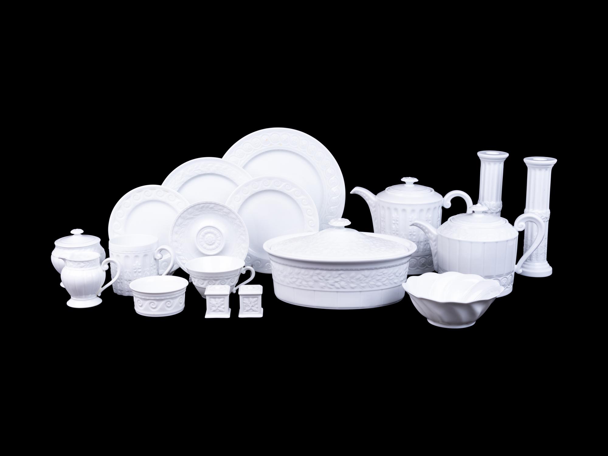 A Bernardaud Limoges Louvre Porcelain Dinner Service