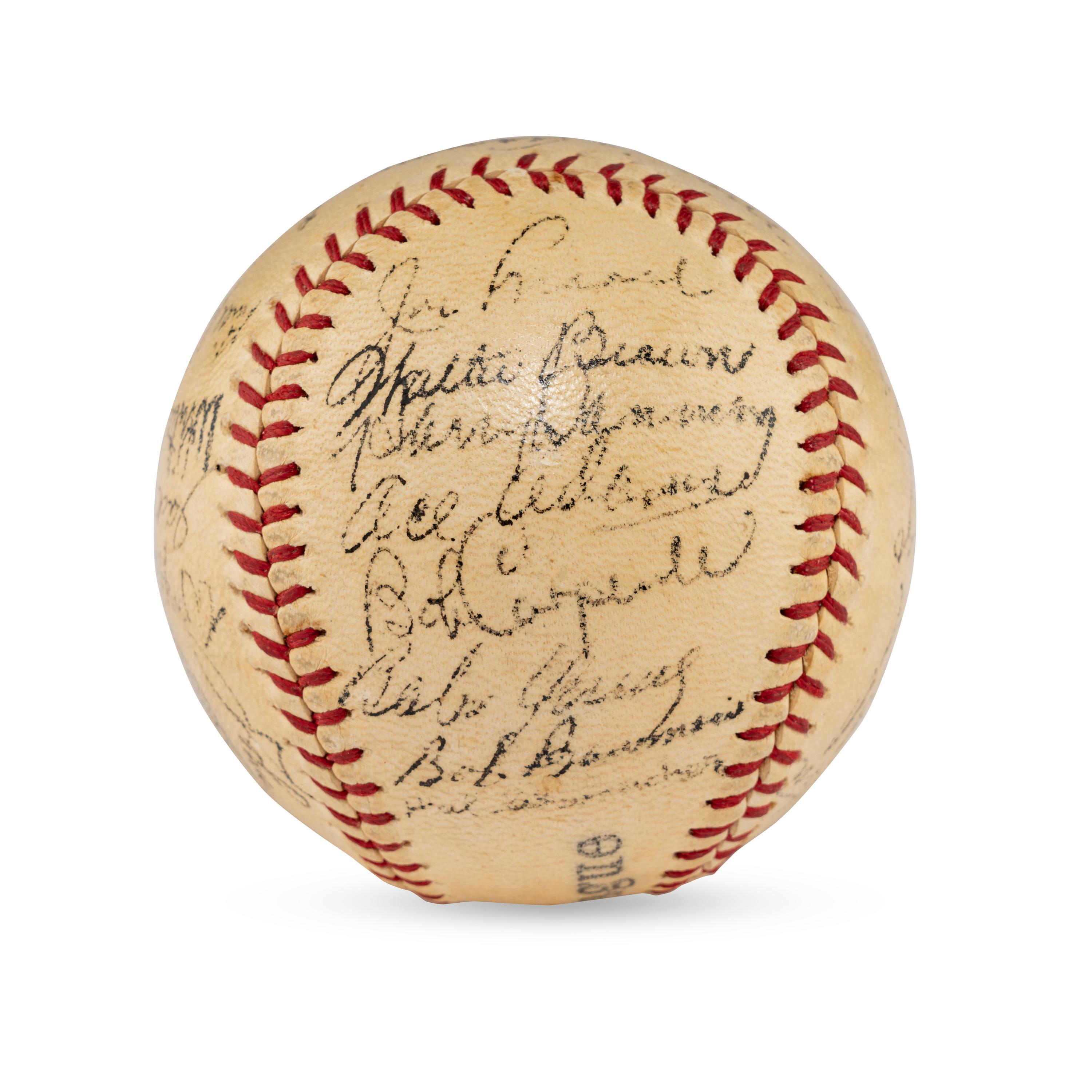 A 1941 New York Giants Team Signed Autograph Baseball Featuring Mel Ott (JSA Auction Letter),
