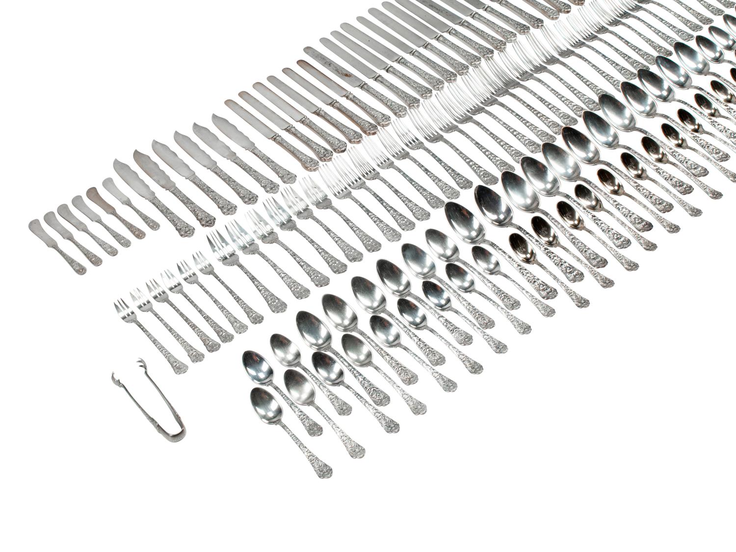 An American Silver Flatware Service