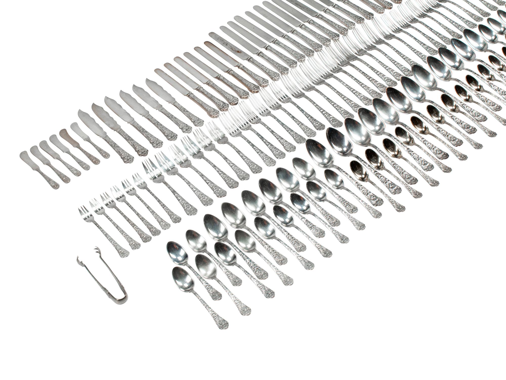 An American Silver Flatware Service