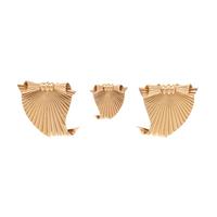 YELLOW GOLD BROOCH SET
