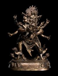 A Sino-Tibetan Gilt Bronze Figure of a Bodhisattva