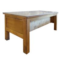 A Kitchen Island with Marble Top 79.5" W x 36.25" D x 35" H — Italiy, 20th Century