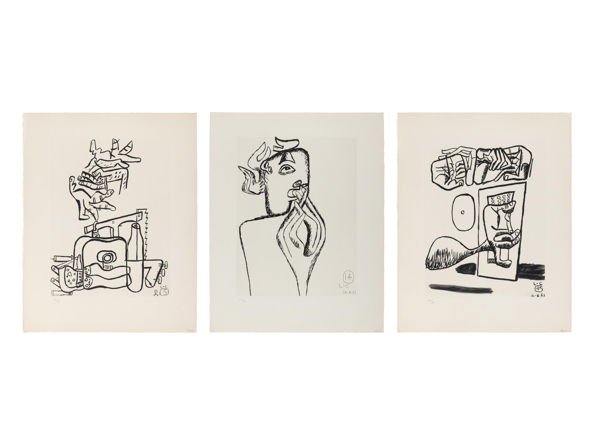 A group of three prints from Unité , 1963-65