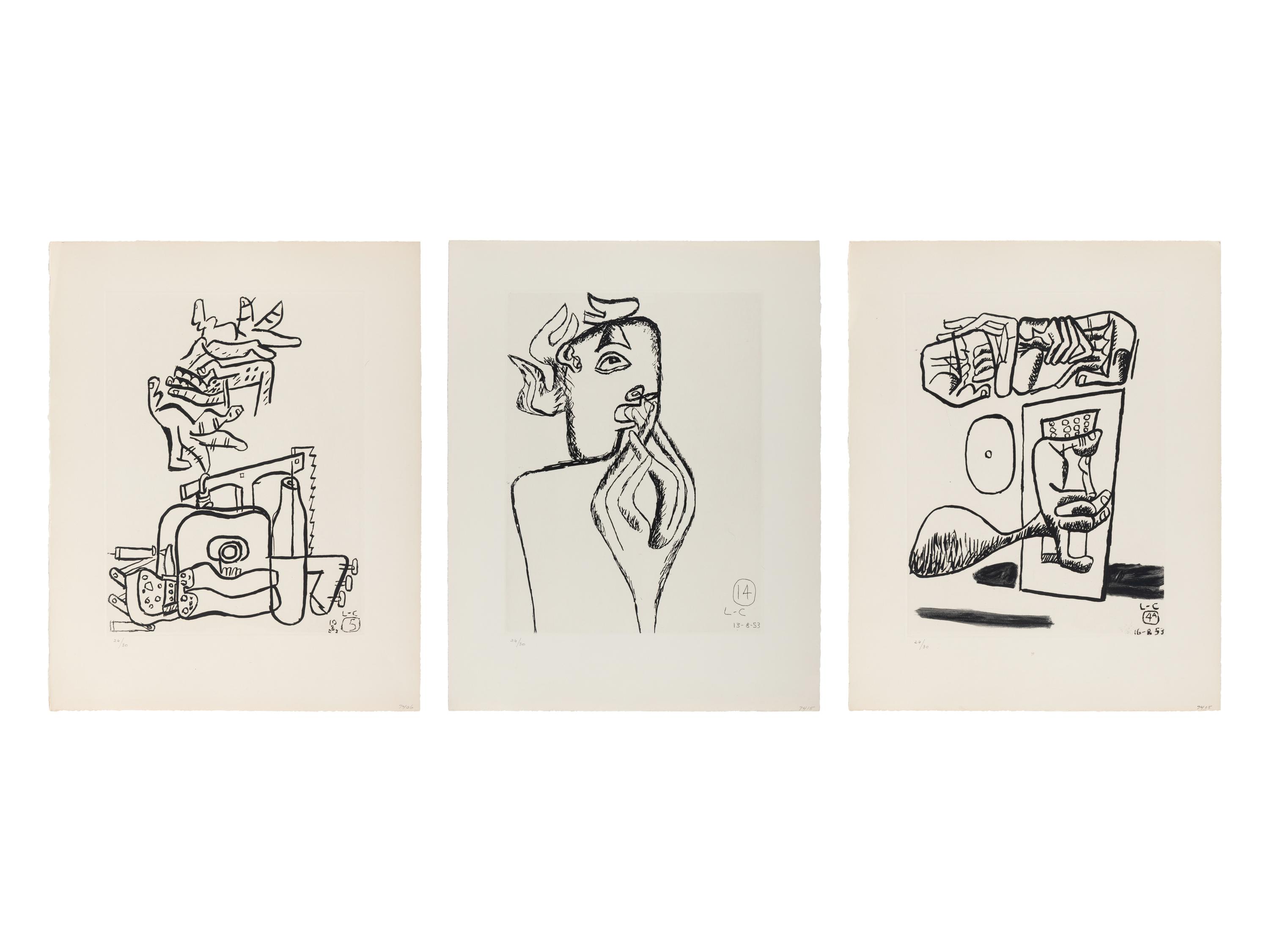 A group of three prints from Unité , 1963-65