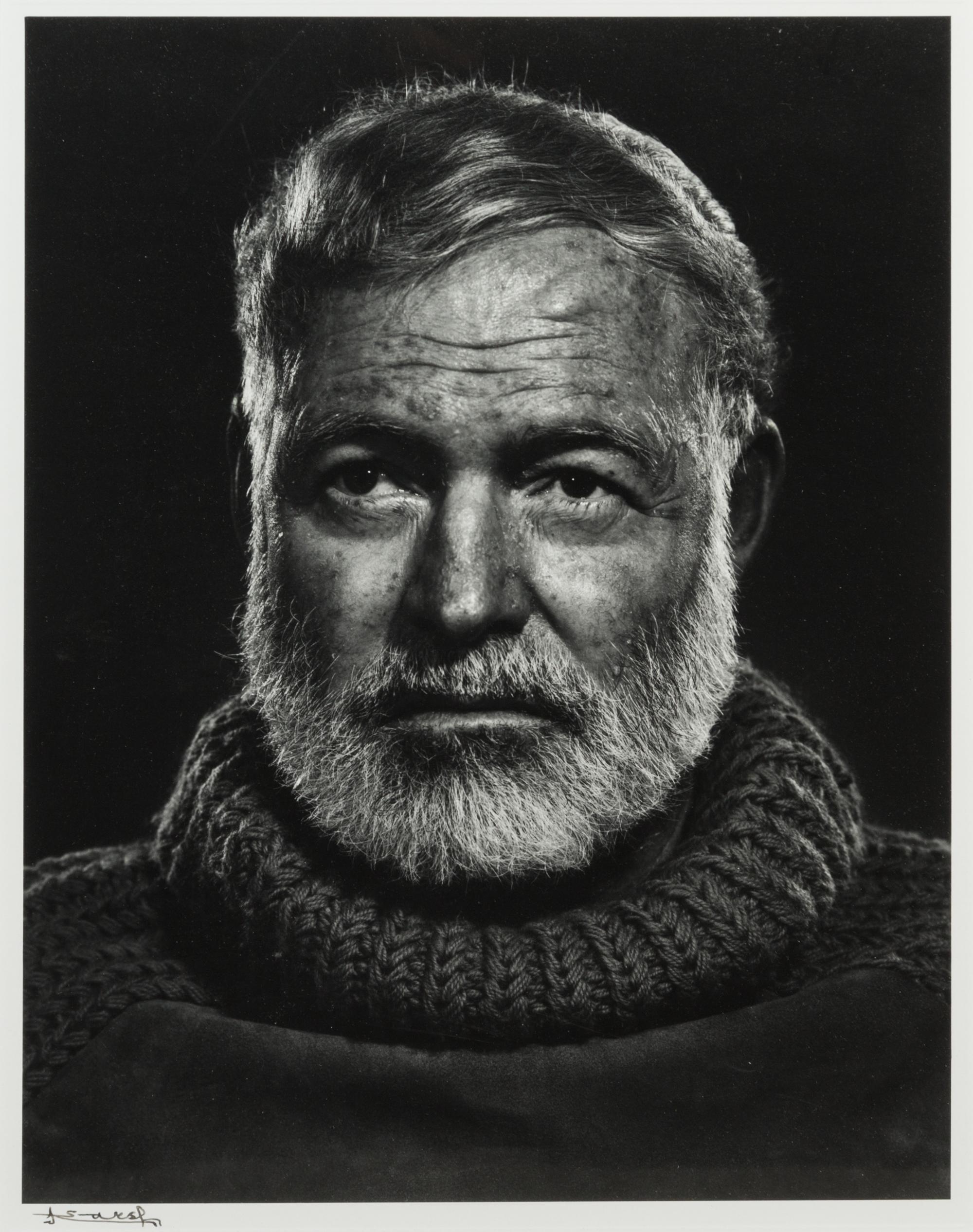 Yousuf Karsh, (Armenian, 1908-2002), Ernest Hemingway