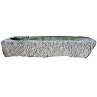 A Carved Limestone Trough 47" W x 16" D x 9.5" H — Czech Republic, Circa 1800