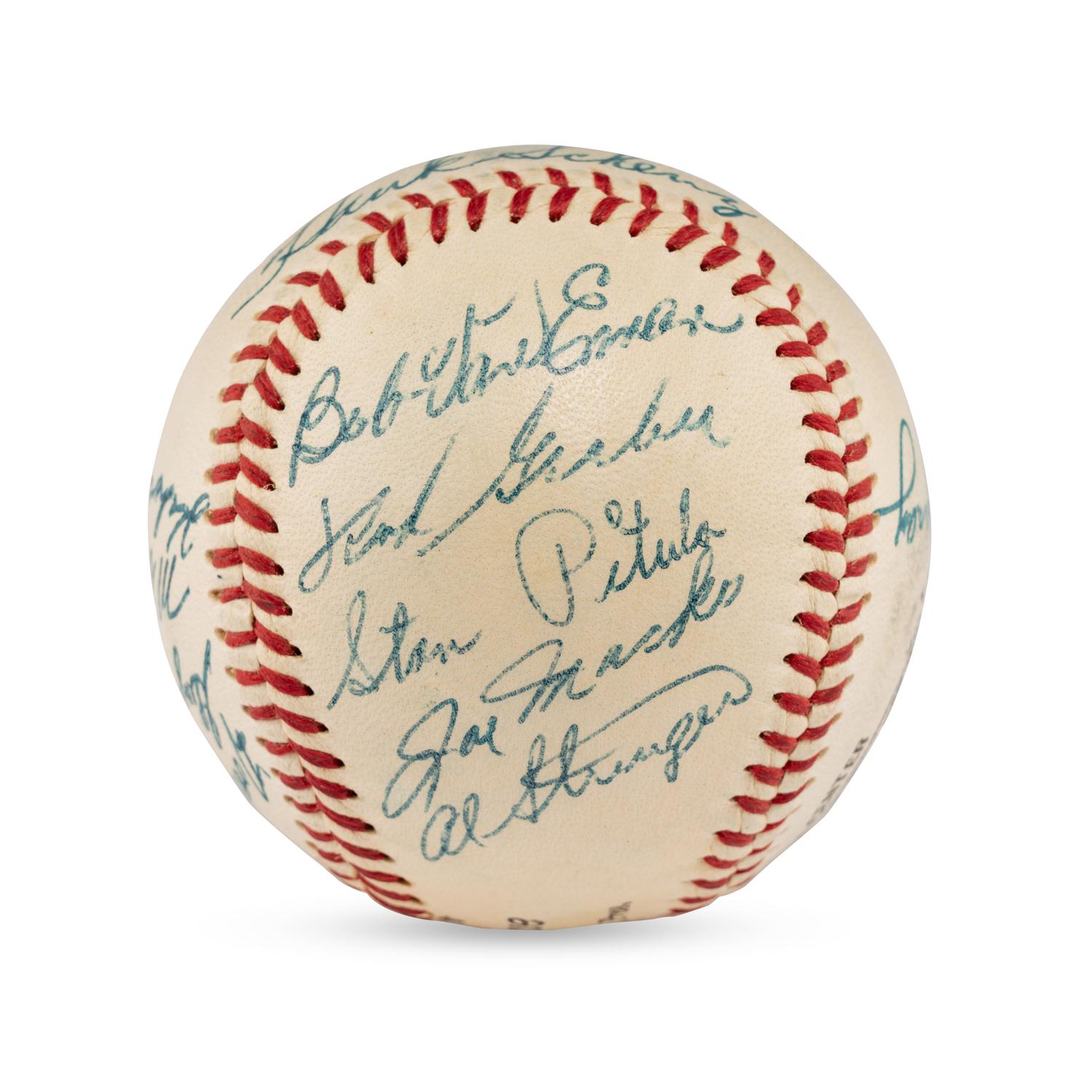 A 1955 Tulsa Oilers Team Signed Autograph Baseball